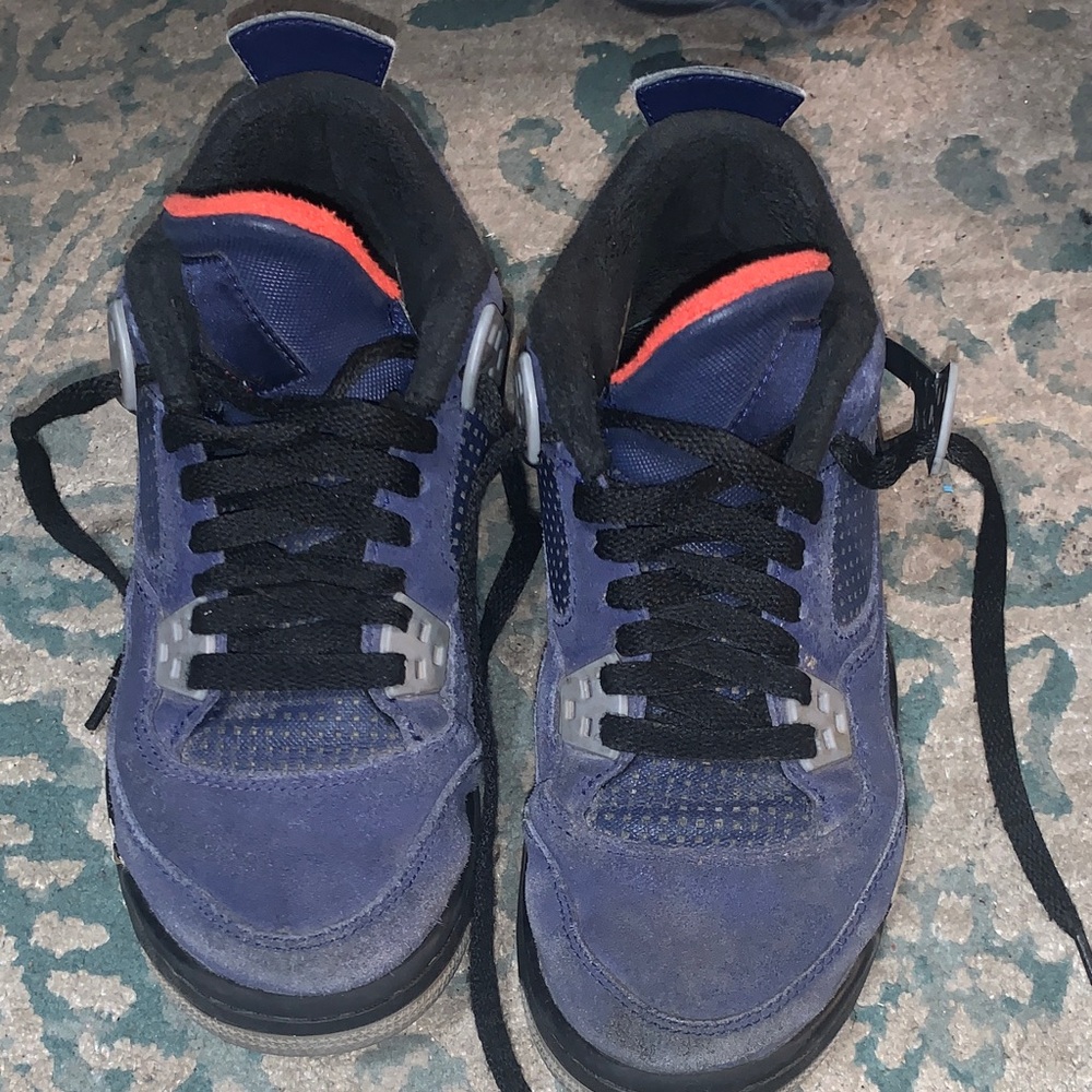 Kids Air Jordan blue sneakers